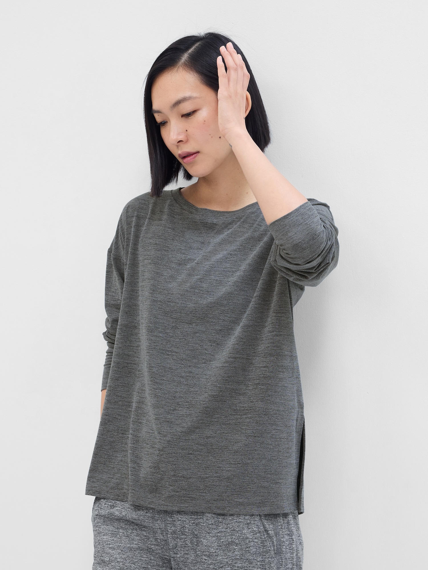 GapFit Relaxed Brush Jersey T-Shirt