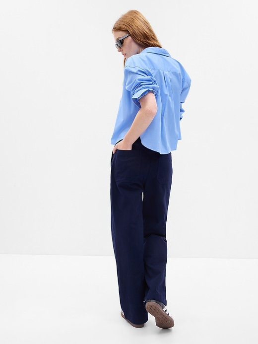 Image number 3 showing, Mid Rise Loose Khakis