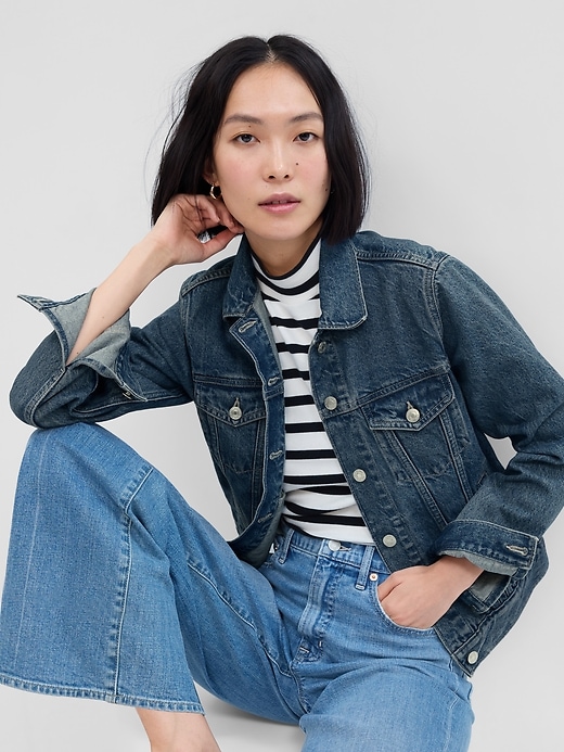 Image number 1 showing, Icon Denim Jacket with Washwell
