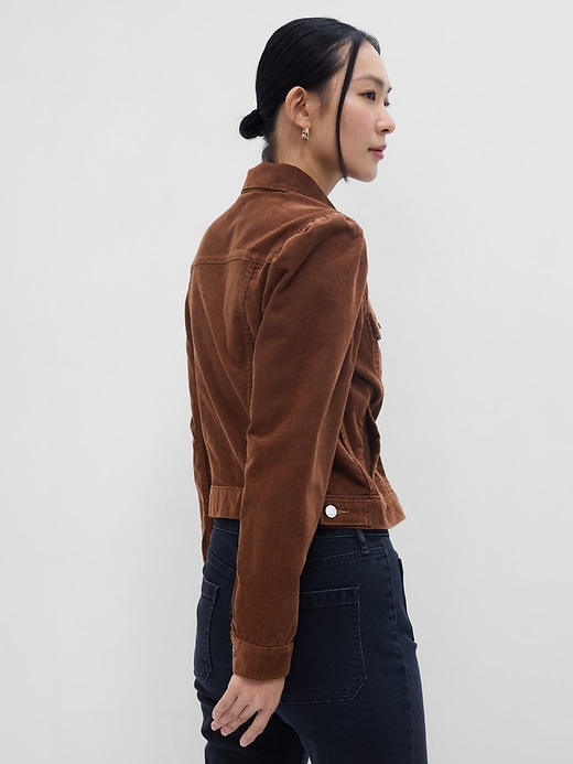 Puff Sleeve Icon Corduroy Jacket Gap Factory