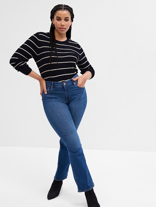 Image number 6 showing, Relaxed Stripe Crewneck Sweater