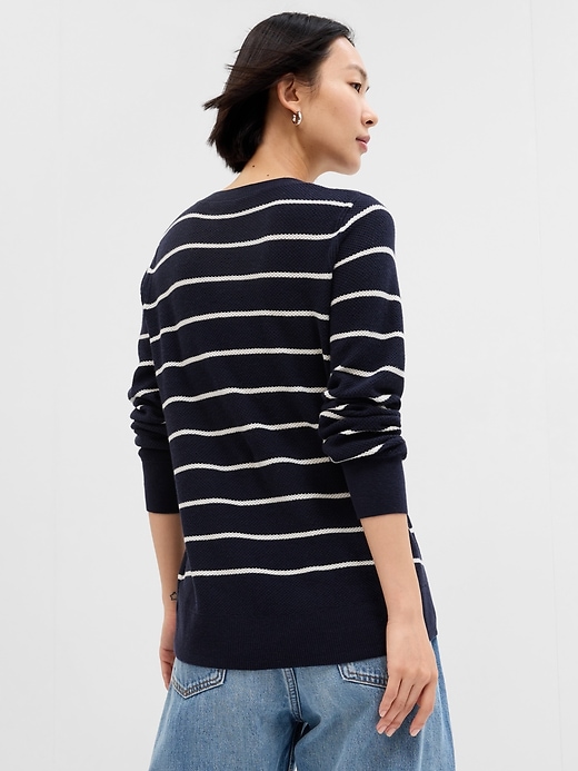 Image number 3 showing, Relaxed Stripe Crewneck Sweater