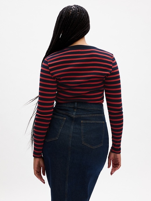 Image number 7 showing, Favorite Stripe Crewneck T-Shirt