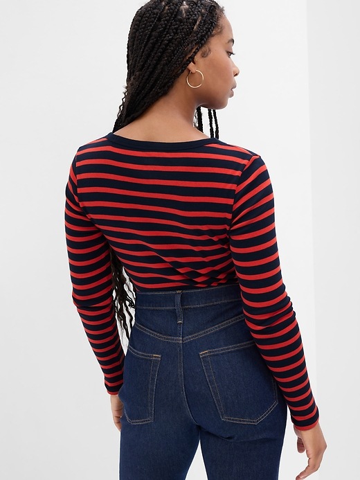 Image number 3 showing, Favorite Stripe Crewneck T-Shirt