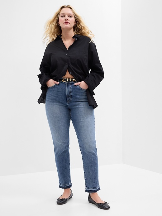 Image number 5 showing, High Rise Vintage Slim Jeans with Washwell