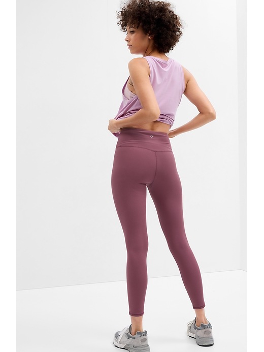 Image number 2 showing, GapFit High Rise Studio Ribbed Leggings