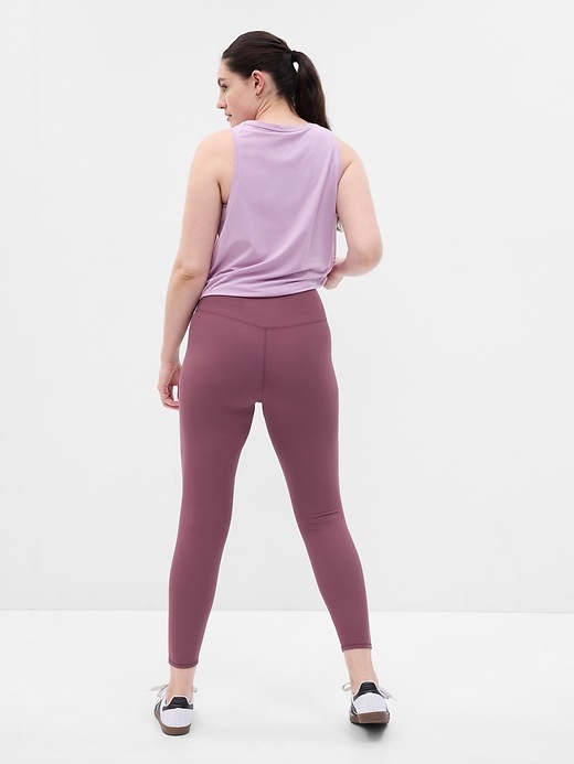 Image number 6 showing, GapFit High Rise Studio Ribbed Leggings