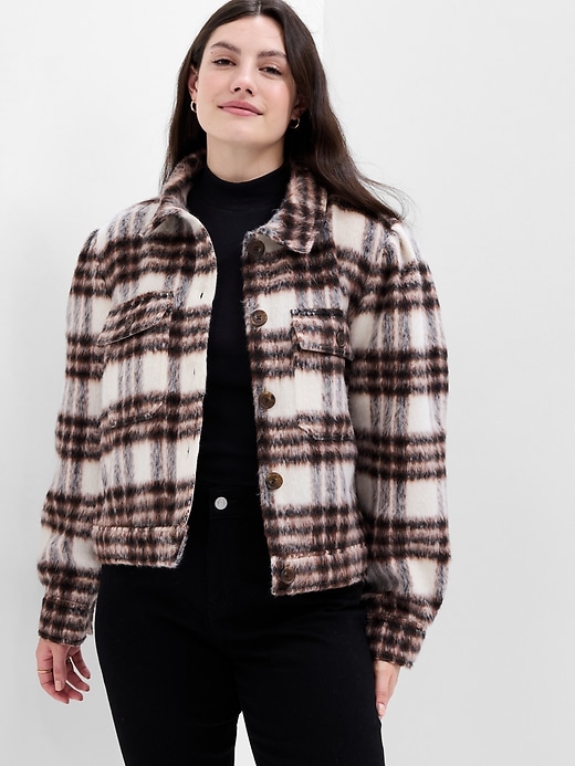 Image number 5 showing, Cropped Cozy Shirt Jacket