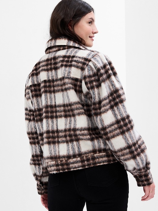 Image number 6 showing, Cropped Cozy Shirt Jacket