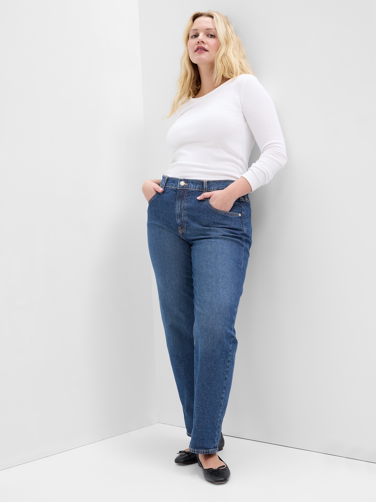 Mid Rise '90s Loose Jeans with Washwell | Gap Factory