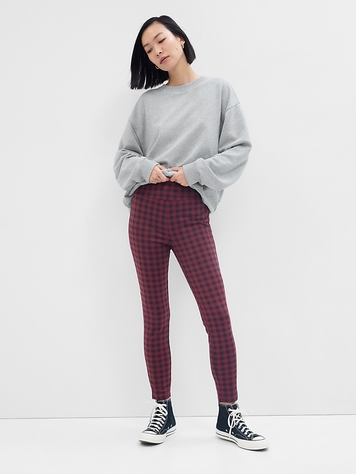 Image number 8 showing, Plaid Ponte Leggings