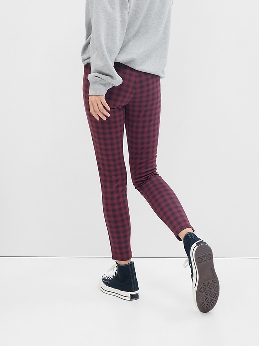 Image number 3 showing, Plaid Ponte Leggings