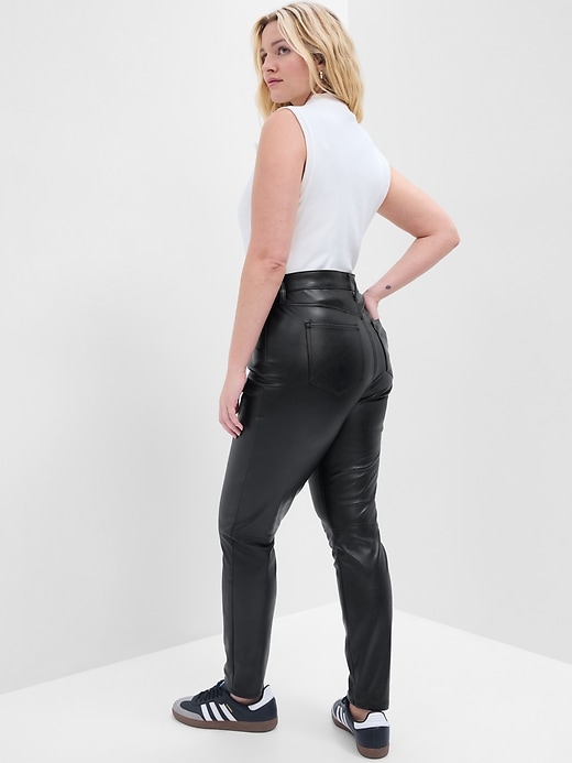 Image number 6 showing, High Rise Universal Faux-Leather Leggings