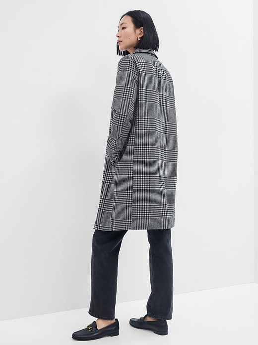 Image number 2 showing, Plaid Long Topcoat