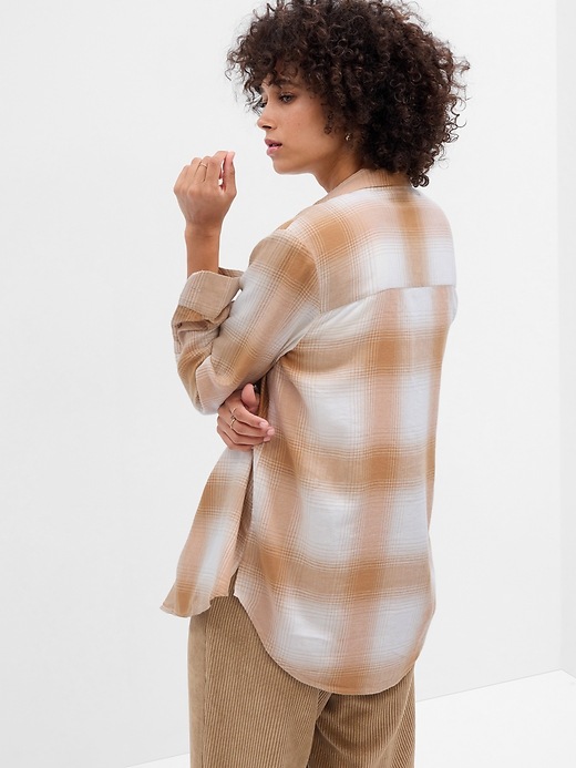 Image number 4 showing, Relaxed Plaid Flannel Easy Shirt