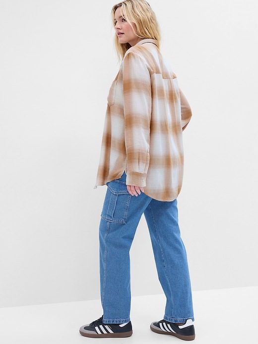 Image number 7 showing, Relaxed Plaid Flannel Easy Shirt