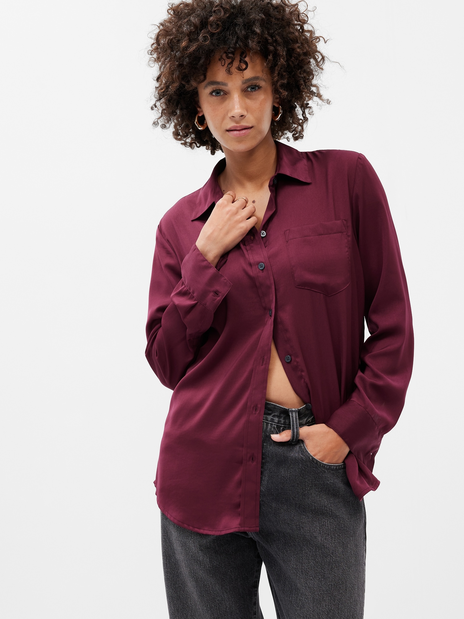 Satin Easy Shirt