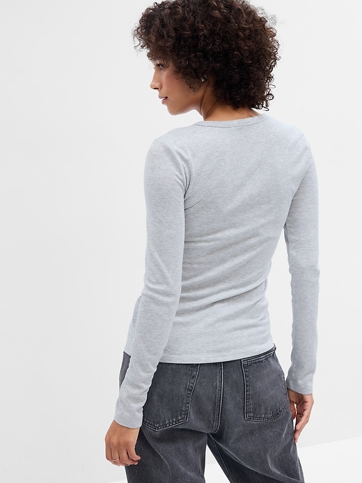 Image number 3 showing, Ribbed Crewneck T-Shirt