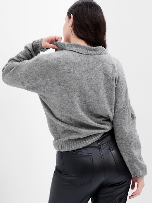 Image number 8 showing, Relaxed Forever Cozy Collared Sweater