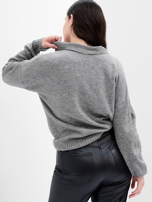 Image number 6 showing, Relaxed Forever Cozy Collared Sweater