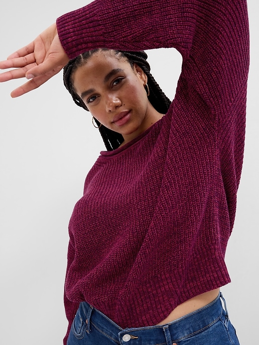 Image number 6 showing, Relaxed Shaker-Stitch Sweater