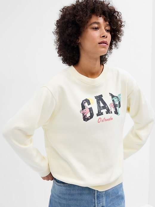 Gap Factory Women's Relaxed Gap Logo Graphic Sweatshirt Orlando Size L