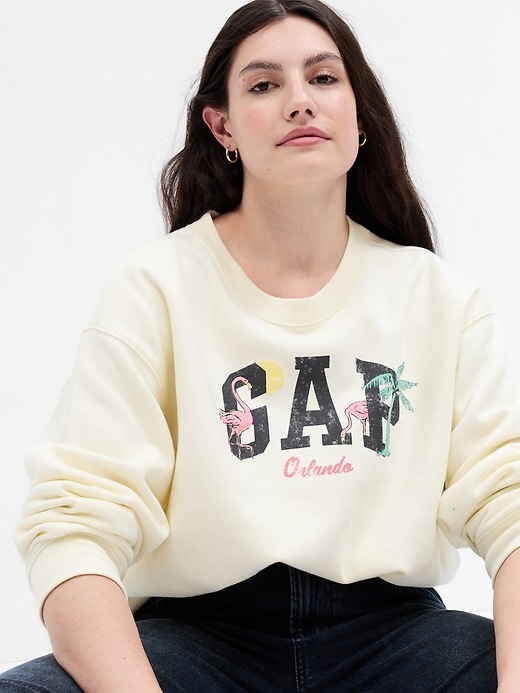 Image number 5 showing, Relaxed Gap City Logo Sweatshirt