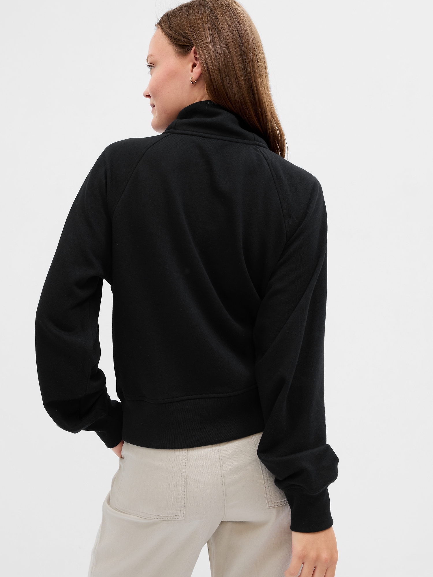 Relaxed Fleece Half-Zip Sweatshirt | Gap Factory