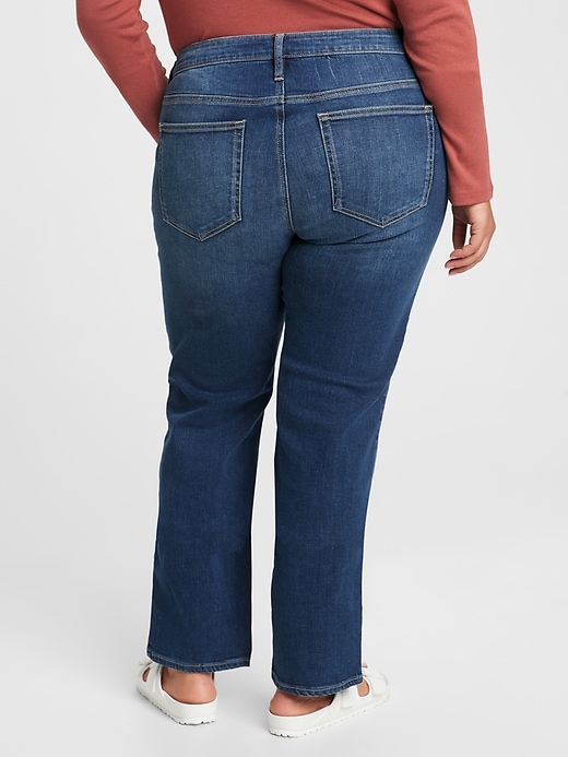 Image number 6 showing, Mid Rise Classic Straight Jeans