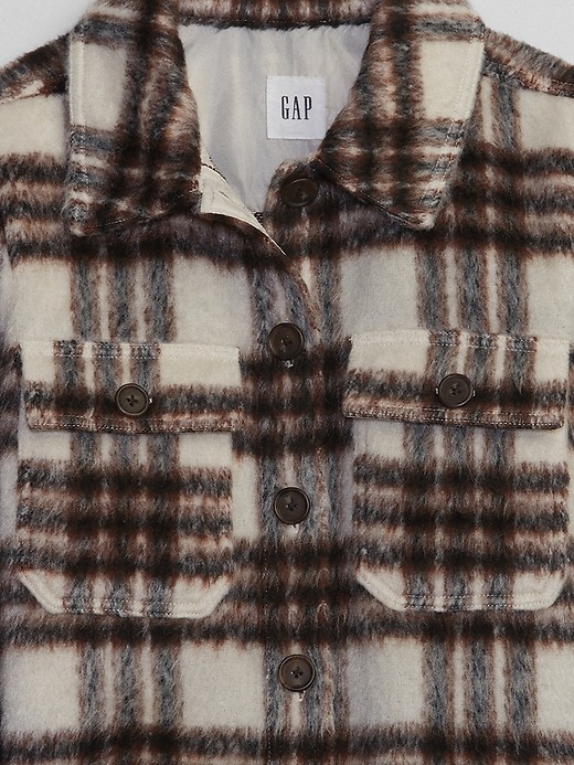 Image number 4 showing, Cropped Cozy Shirt Jacket