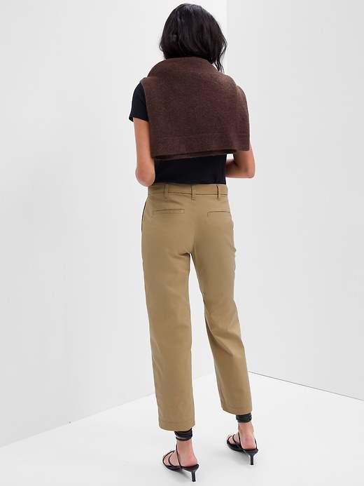 Image number 2 showing, Mid Rise Girlfriend Khakis with Washwell