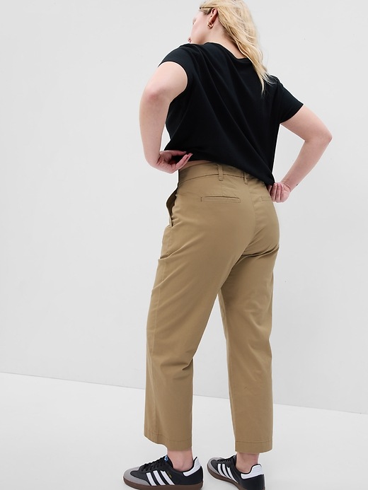 Image number 6 showing, Mid Rise Girlfriend Khakis with Washwell