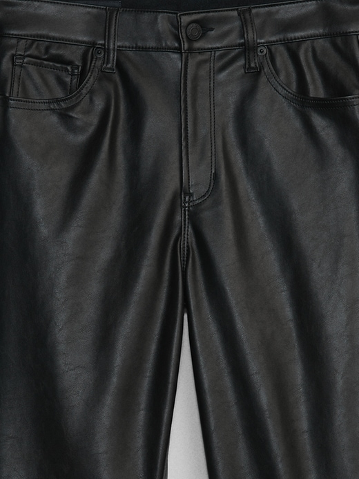Image number 4 showing, High Rise Universal Faux-Leather Leggings