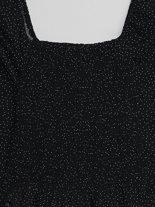 Image number 4 showing, Print Smocked Top