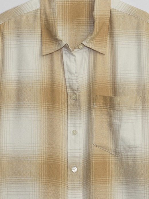 Image number 6 showing, Relaxed Plaid Flannel Easy Shirt