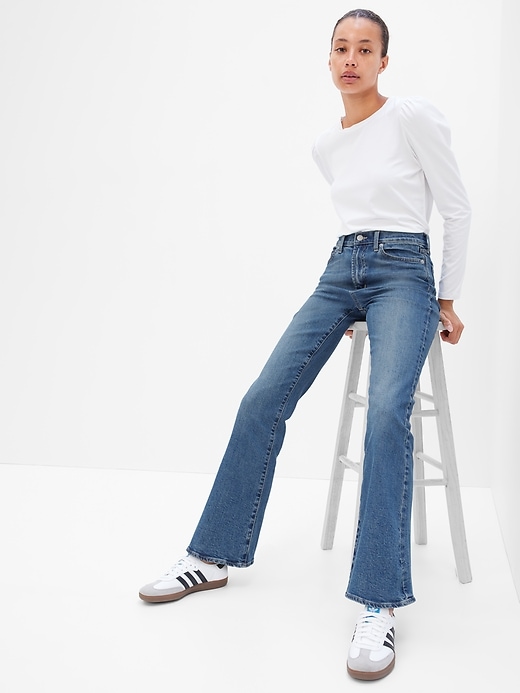 Image number 1 showing, High Rise '70s Flare Jeans