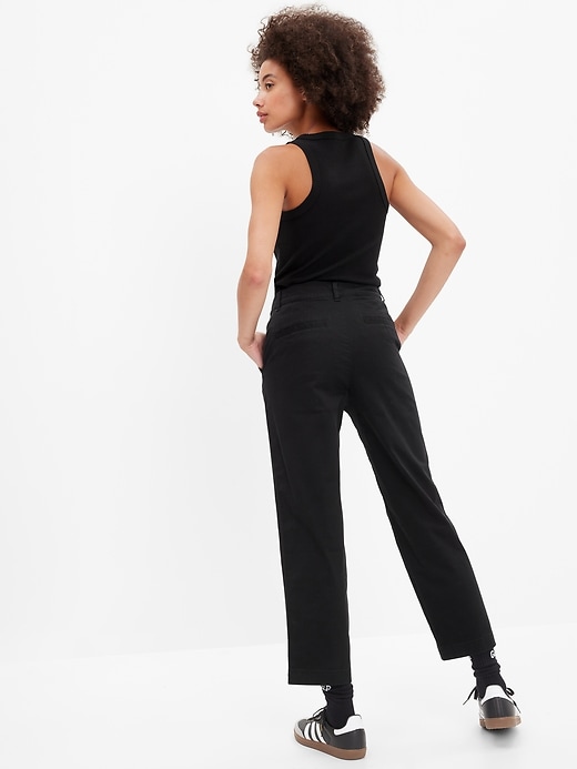 Image number 7 showing, High Rise Girlfriend Khakis with Washwell