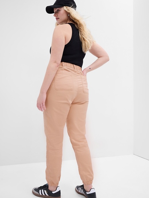Image number 8 showing, Twill Girlfriend Joggers with Washwell