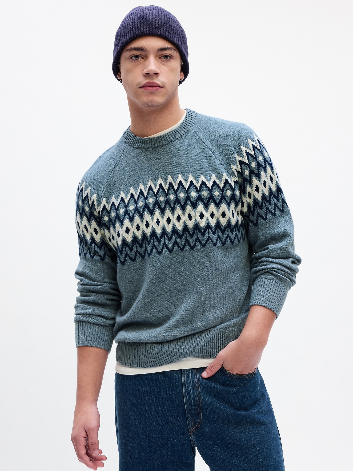 Fair Isle Crewneck Sweater | Gap Factory