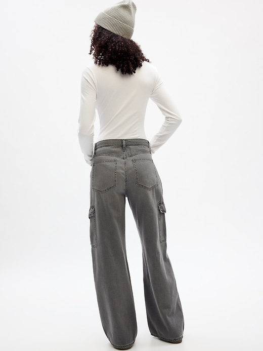Image number 2 showing, High Rise Wide-Leg Jeans