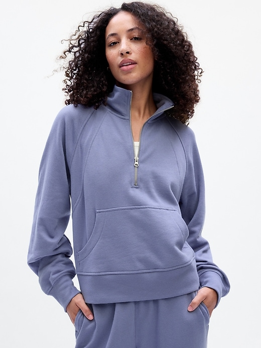 Image number 1 showing, Relaxed Fleece Half-Zip Sweatshirt