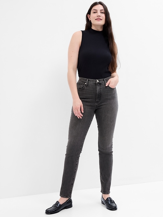 Image number 1 showing, High Rise Vintage Slim Jeans