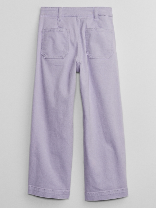 Image number 2 showing, Kids High Rise Wide-Leg Jeans