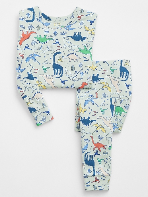Image number 1 showing, babyGap 100% Organic Cotton Dino PJ Set