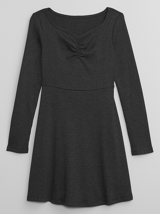Image number 1 showing, Kids Ribbed Sweetheart Dress