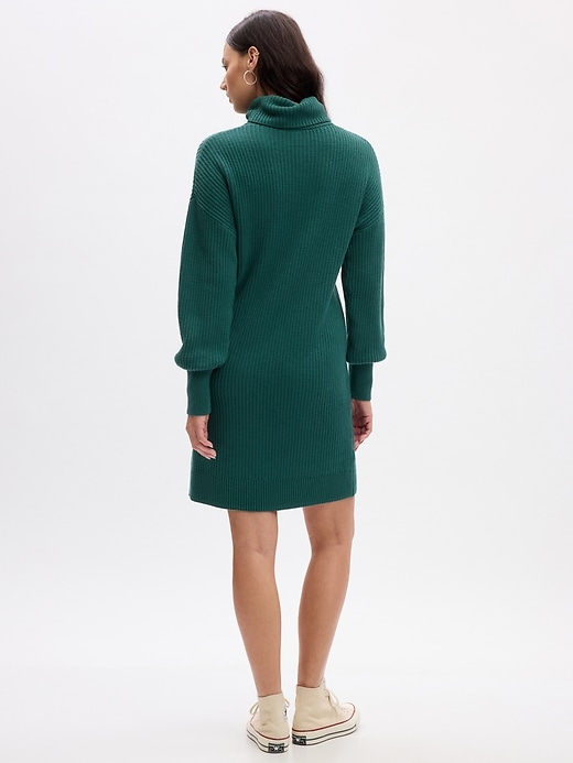 Image number 4 showing, Relaxed Turtleneck Sweater Midi Dress