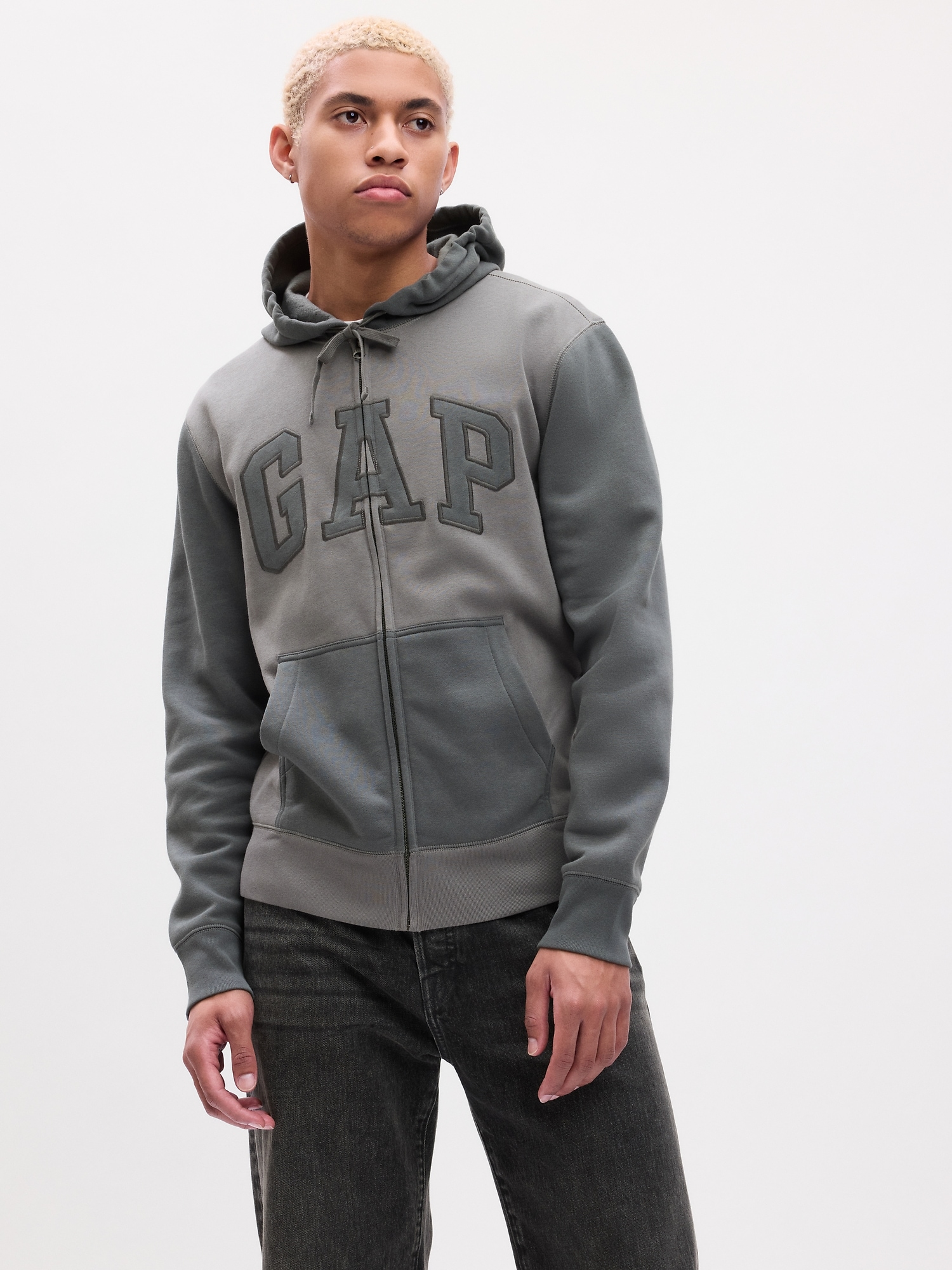 Gap Logo Colorblock Zip Hoodie