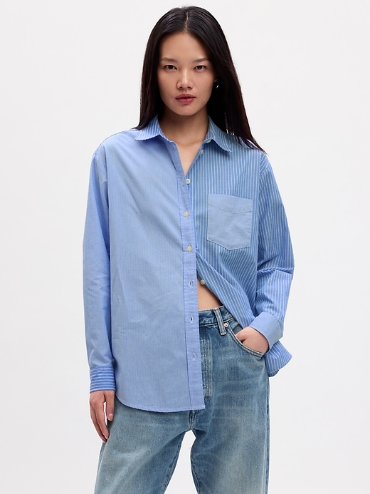 Image number 3 showing, Poplin Big Shirt