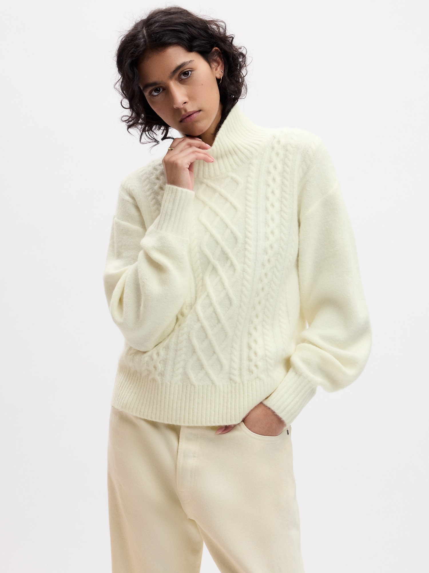 Relaxed Forever Cozy Cable-Knit Sweater | Gap Factory