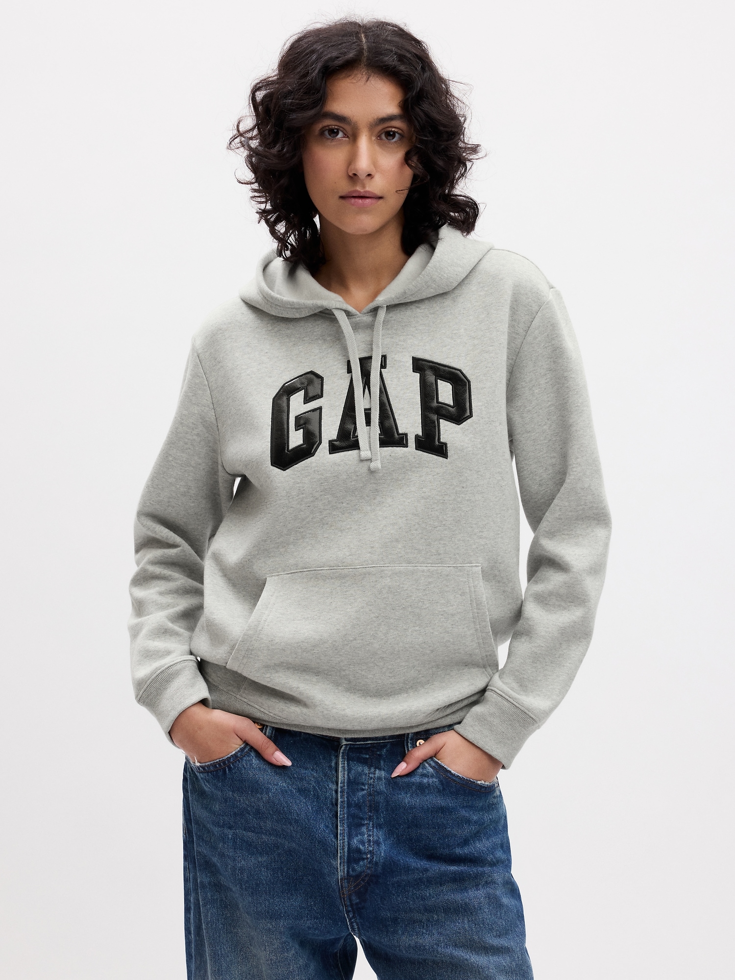 Gap grey top hoodie womens